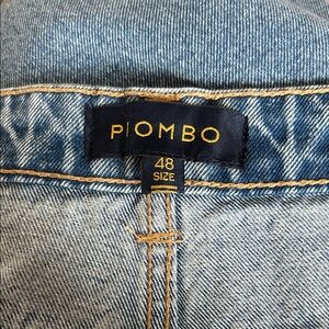 SZ 14 / EU 48 Piombo Women’s Light Blue Straight Denim Jeans